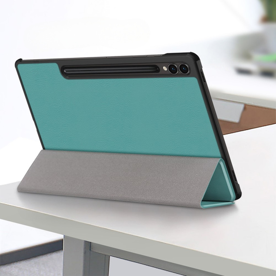 Pouzdro pro Samsung Galaxy Tab S9 FE+ Plus, Smartcase s prostorem pro stylus, zelené