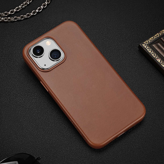 Pouzdro pro iPhone 14, Dux Ducis Max Naples, hnědé