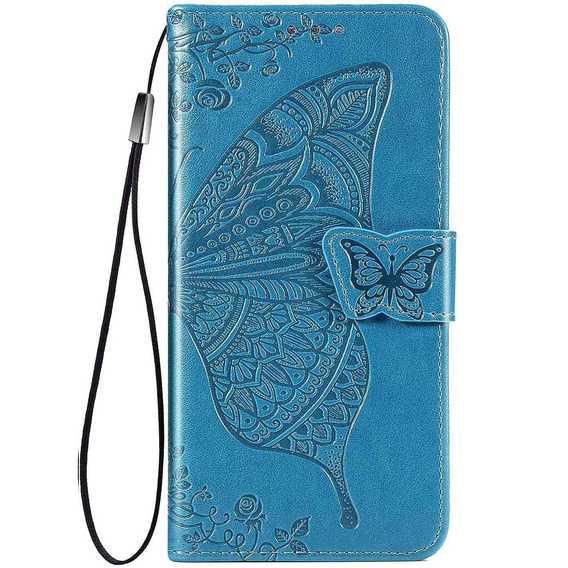 Klopové pouzdro pro Xiaomi Redmi A5, Butterfly, modré