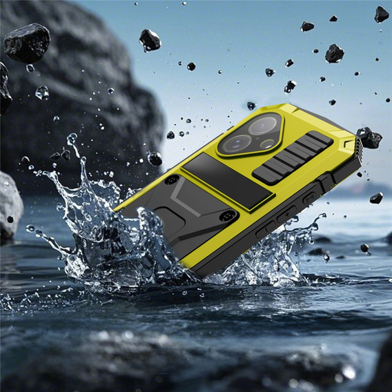 Pouzdro R-JUST s podstavcem a integrovaným sklem pro iPhone 17