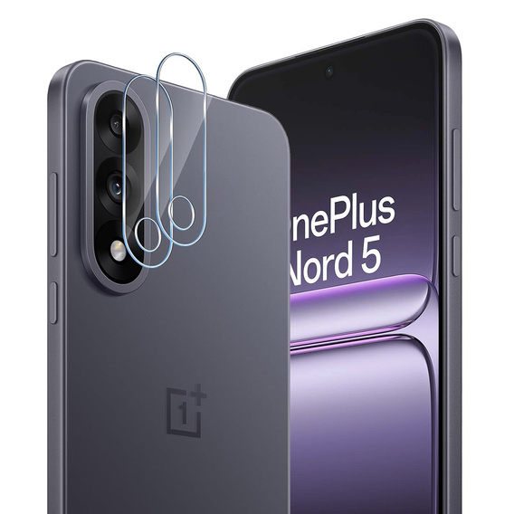 2x ERBORD Tvrzené sklo na fotoaparát pro Realme 12 Pro / 12 Pro+, průhledné