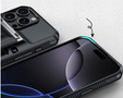 Pevné pouzdro TPU + PC s místem na kartu, černé pro iPhone 16 Pro Max