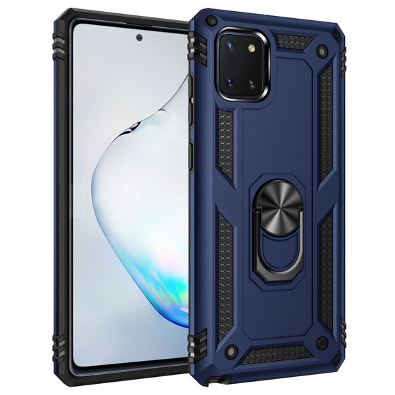 Pancéřové pouzdro pro Samsung Galaxy Note 10 Lite, Nox Case Ring, modré