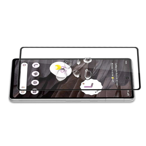 Tvrzené sklo Mocolo Full Glue pro Google Pixel 8A, černý rámeček