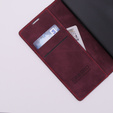Pouzdro pro Oppo A78 5G, ERBORD Vintage peněženka s klopou, červené