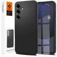 Pouzdro Spigen pro Samsung Galaxy S24 FE, Liquid Air, černé + 9H tvrzené sklo