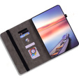 Pouzdro s klopou pro Lenovo Tab P12, flower, fialové
