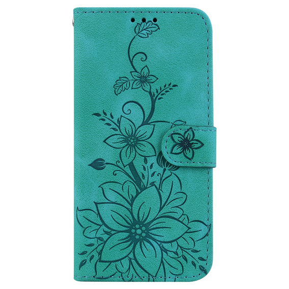 Klopové pouzdro pro Oppo A60, Lily Flower, zelené