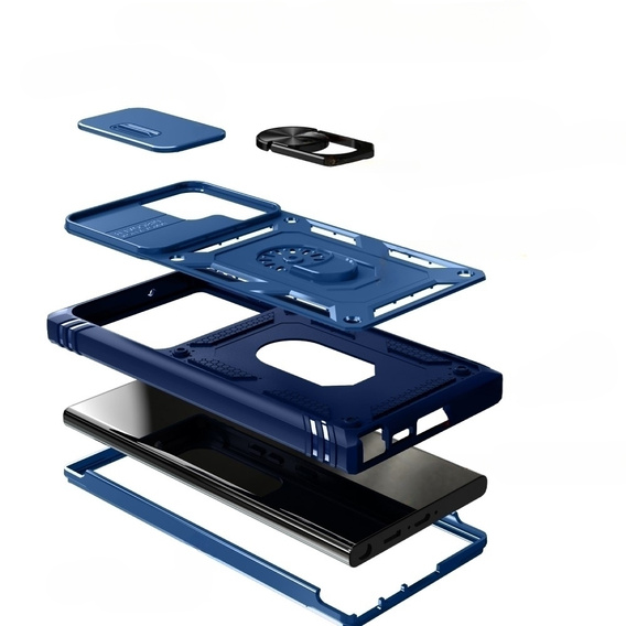 Pouzdro pro Samsung Galaxy S23 Ultra, CamShield Slide, modré
