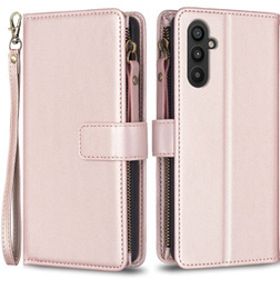 Klopové pouzdro pro Samsung Galaxy A25 5G, Wallet Zipper Pocket, černé