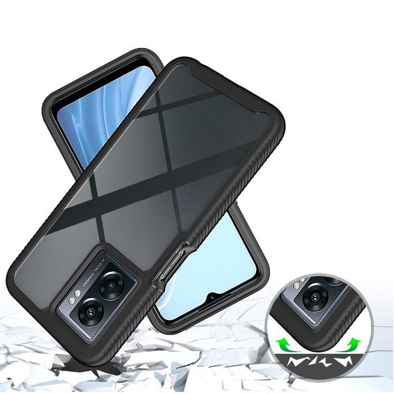 Pouzdro pro Oppo A57s, Shockproof, s fólií, černé