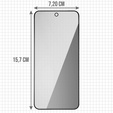 2x Tvrzené sklo pro Samsung Galaxy S24 Ultra, ERBORD Anti-Spy