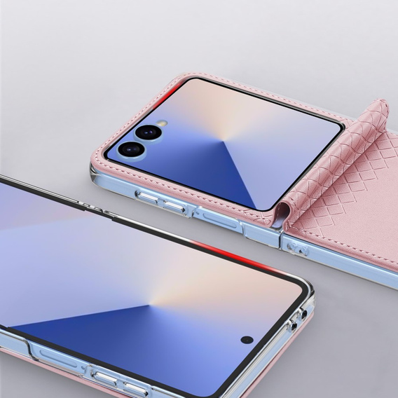 Pouzdro Dux Ducis pro Samsung Galaxy Z Flip7 5G, Bri, růžové