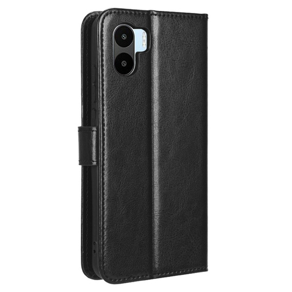 Klopové pouzdro pro Xiaomi Redmi A1 4G / A2 4G, Crazy Horse Wallet, černé