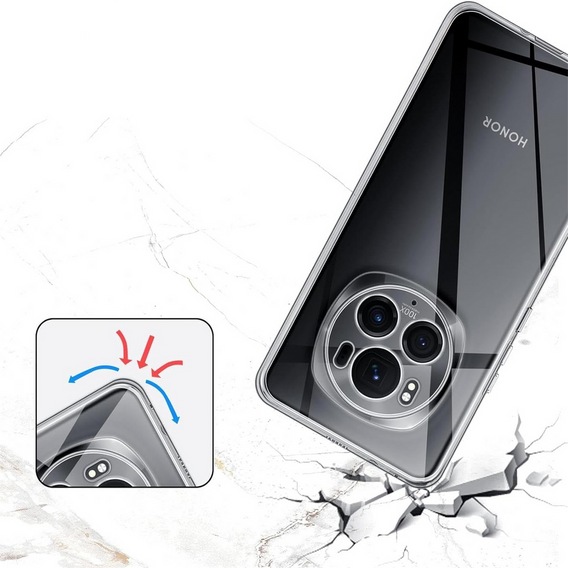 Tenké pouzdro pro Honor Magic 6 Pro 5G, Slim, průhledné