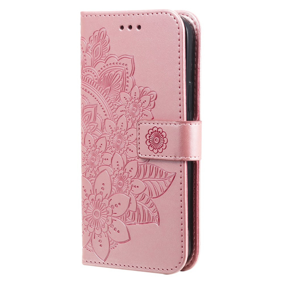 Klopové pouzdro pro Samsung Galaxy A54 5G, Mandala Flower, růžové rose gold