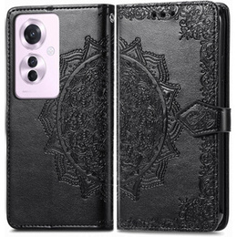 Klopové pouzdro pro Oppo Reno 11F 5G, Mandala, černé