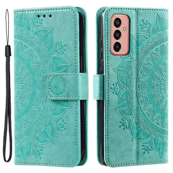 Klopové pouzdro pro Samsung Galaxy A14 4G/5G, Mandala, zelené