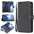 Klopové pouzdro pro Xiaomi Redmi Note 13 Pro 4G / Xiaomi Redmi Note 14S / Xiaomi Poco M6 Pro 4G, Wallet Zipper Pocket, černé