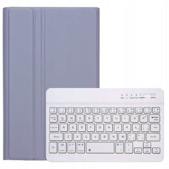 Pouzdro + klávesnice Samsung Galaxy Tab S9 FE, Leather Pen Slot, světle modré