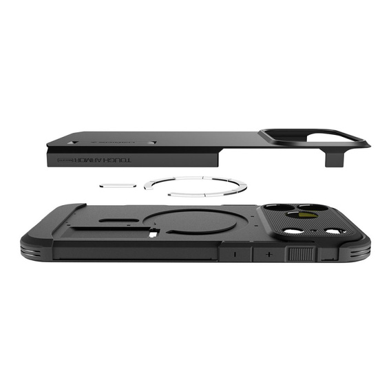Spigen pouzdro pro iPhone 17 Pro, Tough Armor T MagSafe, černé