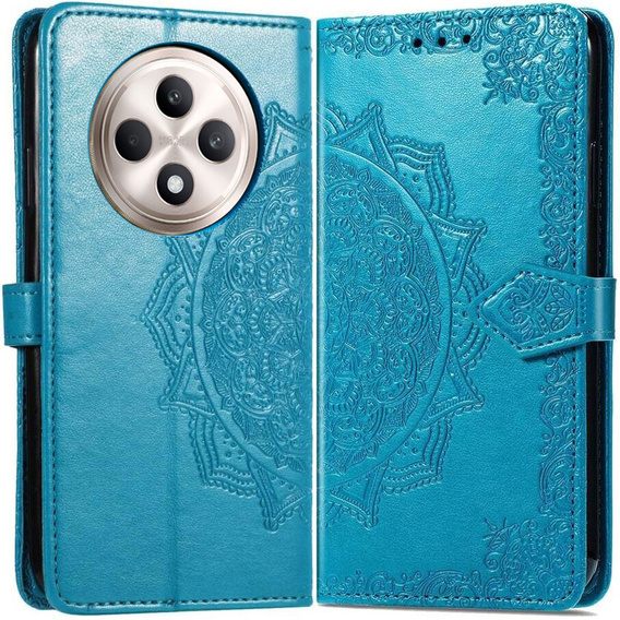 Klopové pouzdro pro Oppo Reno 12FS / 12F, Mandala, modré