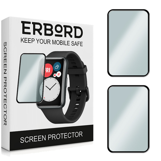 2x hybridní sklo ERBORD pro Huawei Watch Fit