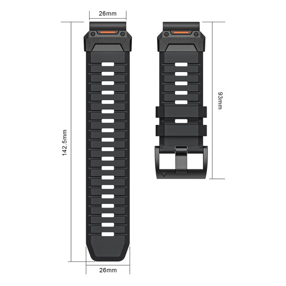 Silikonový řemínek QuickFit pro Garmin Fenix 26mm