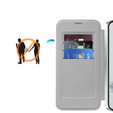 Klopové pouzdro pro Google Pixel 9A, RFID Wallet MagSafe CamShield, stříbrné