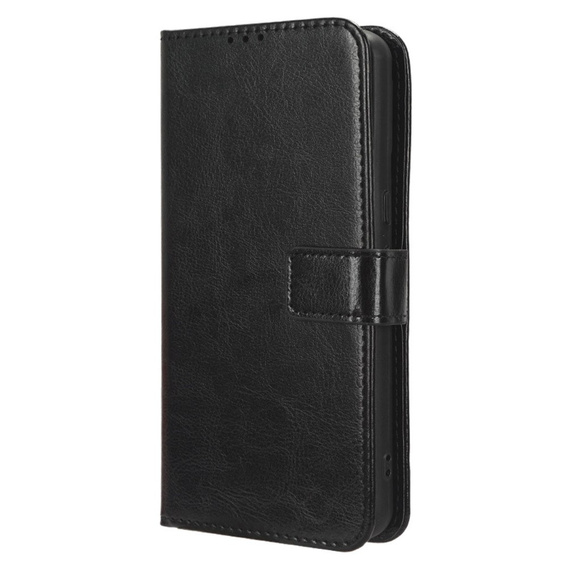 Klopové pouzdro pro Google Pixel 8 Pro, Crazy Horse Wallet, černé
