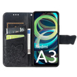 Klopové pouzdro pro Xiaomi Redmi A3, Butterfly, černé