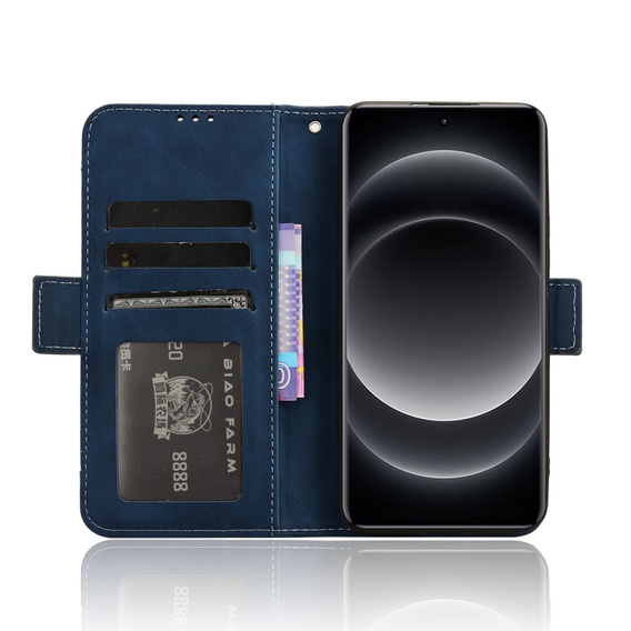 Klopové pouzdro pro Xiaomi 14 Ultra, Card Slot, námořnicky modré