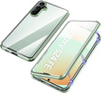 Pouzdro pro Samsung Galaxy S24 FE, Magnetic Dual Glass, zelené