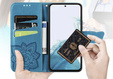 Klopové pouzdro pro Samsung Galaxy A17 5G, peněženka, Butterfly, modré