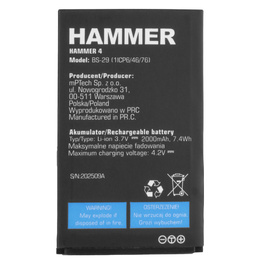 Baterie pro telefon myPhone Hammer 4 / Hammer 4+ 2000 mAh
