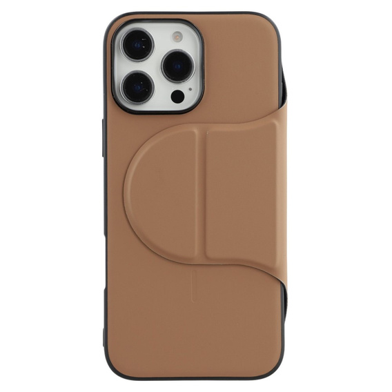 Pouzdro X-LEVEL pro iPhone 16 Pro, Magnetic Card Holder, hnědé