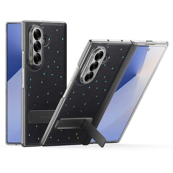 Pouzdro Dux Ducis Stex se stojánkem a tvrzeným sklem pro Samsung Galaxy Z Fold7 5G