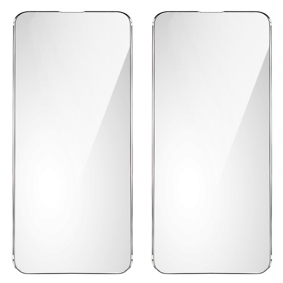 2x tvrzené sklo pro iPhone 14 Pro Max, ERBORD 9H Hard Glass na displeji