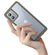 Pouzdro pro Motorola Moto G84 5G, Fusion Hybrid, transparentní / černé