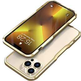 Pouzdro LUPHIE pro iPhone 13 Pro Max, Armor Bumper, zlaté