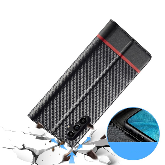 Klopové pouzdro pro Samsung Galaxy A55, Carbon LC.IMEEKE, černé