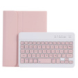 Pouzdro s bluetooth klávesnicí pro iPad mini 8.3" 2021 (6 gen.) / iPad mini 8.3" 2024 (7 gen.), růžové