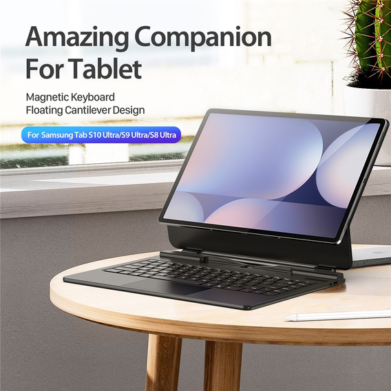 Pouzdro s Bluetooth klávesnicí Dux Ducis pro Samsung Galaxy Tab S10 Ultra / S9 Ultra / S8 Ultra