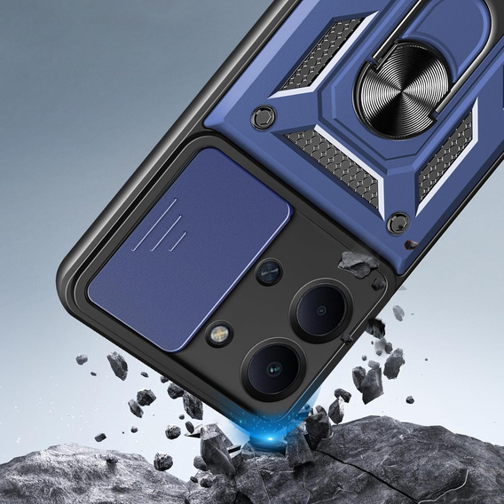 Pancéřové pouzdro pro Xiaomi Redmi 15C 4G/LTE, CamShield Slide, modré