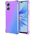 Pouzdro pro Oppo A17, Gradient Dropproof, Fialová / modrá