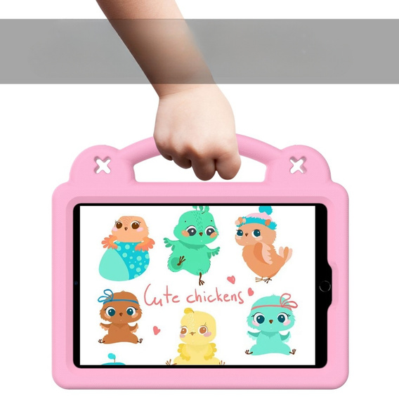 Dětské pouzdro pro iPad mini 7.9" 2019/2015/2014/2013/2012 (5/4/3/2/1 gen.), Cute Patterns, se stojánkem, růžové