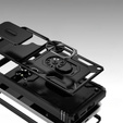 Pouzdro pro Samsung Galaxy S25 Ultra, KickStand Camera Lens, černé