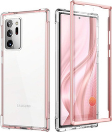 Pouzdro pro Samsung Note 20 Ultra, Suritch Full Body, transparentní / růžové zlato