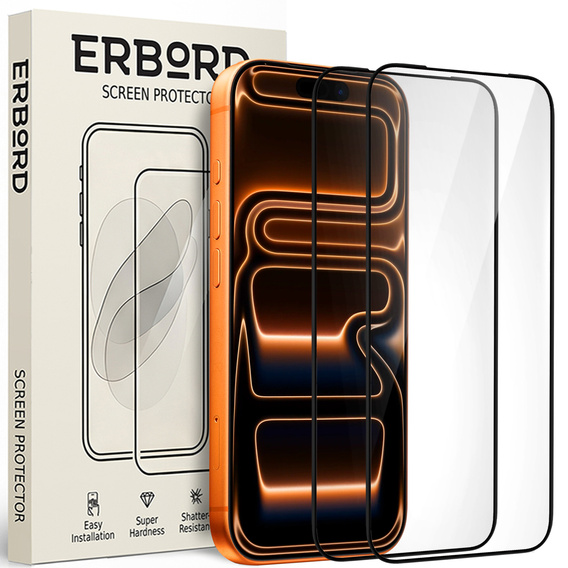 3D tvrzené sklo - sada 2 kusů pro iPhone 17 Pro Max