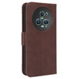 Klopové pouzdro pro Honor Magic 5 Pro 5G, Card Slot, hnědé
